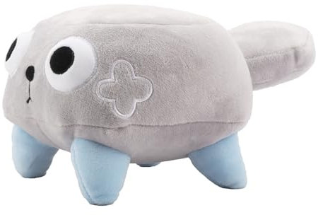 KFSCIP Dandy's World Plush, Pebble Plushies Toy, Soft Stuffed Animal Plush, Grey Plush Doll for Home Decor, Kids' Bedroom, 22 cm