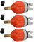KICHOUSE 3Pièces Adaptateur Air pour Paddle Board Kit de Conversion de Valve Compatible avec Pompes Manuelles Électriques Légèrement Portable Facile à Installer