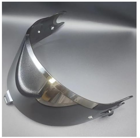 Anti Fog Motorrad Helm Visier Motorradhelm-Objektivschild-Visier, kompatibel mit SH&AR&K SP&AR&TA&N GT/GT PRO/RS(Silver)