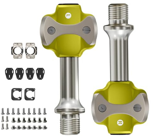 Itkcozcg Leichte Aluminium-Legierungen, Rennrad, Klickpedale, Auto, Fahrrad, Fahrrad, hochfeste Aluminiumlegierung, ohne Clip