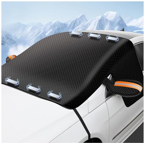 Schneedecke Für Die Windschutzscheibe des Autos, für Ford Fiesta 2005-2025 Frontscheibe Abdeckung Winter Gegen Schnee Staub Sonne