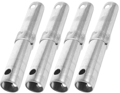 NESTINGHO 4pcs Steel Scaffolding Coupling Pins Precision-Engineered Mobile Scaffolding Accessories for Construction Environments and Setup Sturdy Silver Metal Scaffold Pins