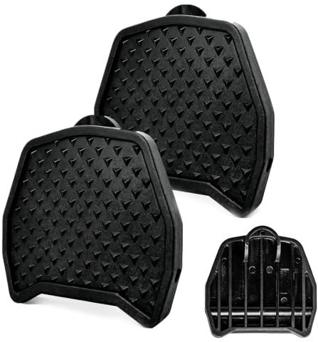 Adaptador Pedales Automaticos para Pedales SPD SL, Placa Conversora para Calas Shimano Carretera, Convierte Pedales Bicicleta de Ruta en Plataforma Plana para Uso Diario Set de 2