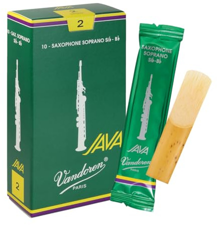 Vandoren SR302 Java Soprano Saxophone Reeds (Strength 2) (Pack of 10)