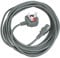 First4spares Power Lead/Mains Cable for Nilfisk G90 GM 80 Vacuum Cleaners (UK Plug, 2 Pin Lead, 7 Metres)