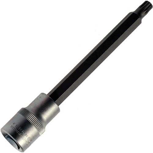 Alkan M12 XZN Vielzahn Stecknuss lang 140 mm 1/2 CV-Stahl | Langer XZN/Vielzahn Steckschlüssel-Einsatz M12, 140 mm Länge, 1/2 Antrieb, für tief sitzende Schrauben
