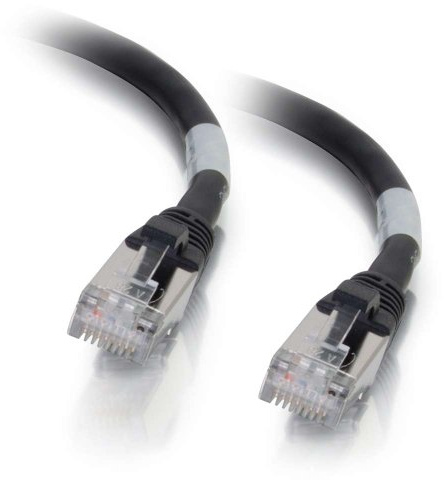 C2G 00722 Cat6a Cable - Snagless Shielded Ethernet Network Patch Cable, Black (35 Feet, 10.66 Meters)