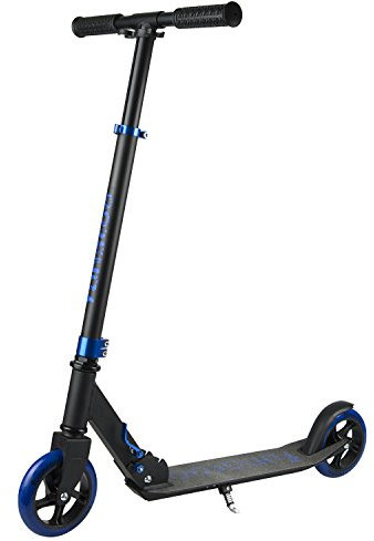 Funscoo Unisex Jugend 145mm City Scooter, Schwarz, 48,5cm