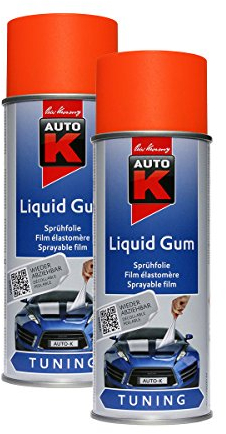 Kwasny 2X 233 255 Auto-K Tuning Liquid Gum Neon-Orange Lackspray 400ml