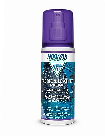 Nikwax Fabric & Leather Proof, Spray-On Waterproofing for Footwear, Restores DWR Water Repellency, Boot & Shoe Care, Rain Protection, Safe for Gore-Tex