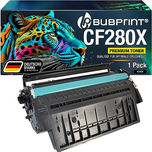 Bubprint Toner kompatibel als Ersatz für HP CF280X 80X für Laserjet Pro 400 M401A M401D M401DN M401DNE M401DW M401N MFP M425DN M425DW 6900 Seiten Schwarz Black