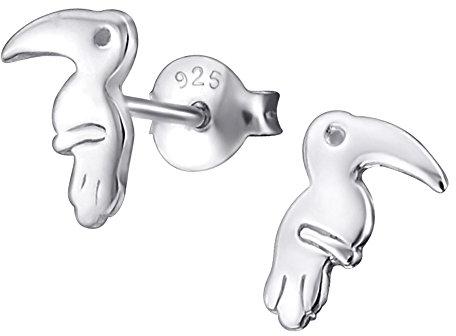 Laimons Damen-Ohrstecker Vogel Colibri Sterling Silber 925