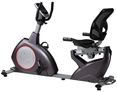 BODYCOACH Sitz-Liege-Ergometer Heimtrainer mit ca. 15 kg Schwungmasse | Magnetischer Widerstand | 24 Programmen | Bluetooth | Komfortsitz & Rückenlehne | Belastbar bis 150 kg