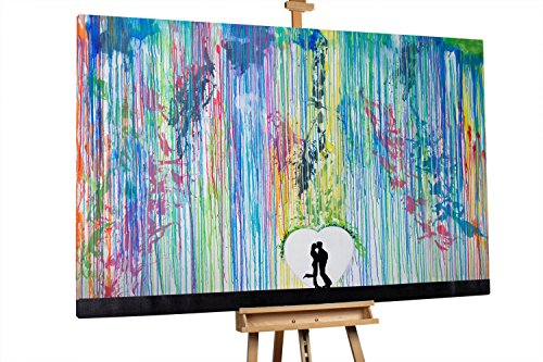 KunstLoft® XXL Gemälde 'Perpetuated' 180x120cm | original handgemalte Bilder | Liebespaar Romantisch Bunt Modern Bunt | Leinwand-Bild Ölgemälde einteilig groß | Modernes Kunst Ölbild