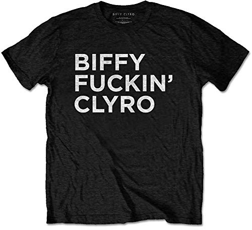 Biffy Clyro Men's BCTS05MB01 T-Shirt, Black, Small