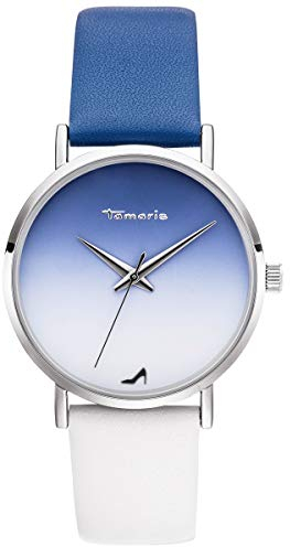 Tamaris, Damenuhr Danika, Lederarmband, Blue