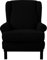 EBETA 2-Teilig Ohrensesselberzug Sesselüberwürfe Sesselhussen, Elastisch Sofa Armlehnenbezüge Schonbezug Hussen für Lesesessel, Relaxsessel mit Sitzbezug (Schwarz)