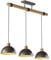 Lindby Esstisch Pendelleuchte Metall Holz, Hängeleuchte Esszimmer 3x E27 max. 60W ohne Leuchtmittel Hängelampe Wohnzimmer Esszimmerlampe Küchenlampe
