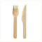 VIRSUS Kit Posate Biodegradabili 2x100 - Set 100 Forchette + 100 Coltelli in Legno di Betulla - 100% Bio Monouso