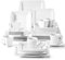 MALACASA, Série Blance, 30pcs Services de Complets, Vaisselles Porcelaine 6 Assiettes Plates, 6 Assiettes Creuse à Soupe, 6 Assiettes à Dessert, 6 Tasses avec 6 Soucoupes Plat pour 6 Personnes