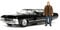 Jada Toys Supernatural Dean Winchester, 1967 Chevy Impala Sport Sedan, Modellauto, Türen + Kofferraum + Moterhaube zum Öffnen, Maßstab 1:24, schwarz