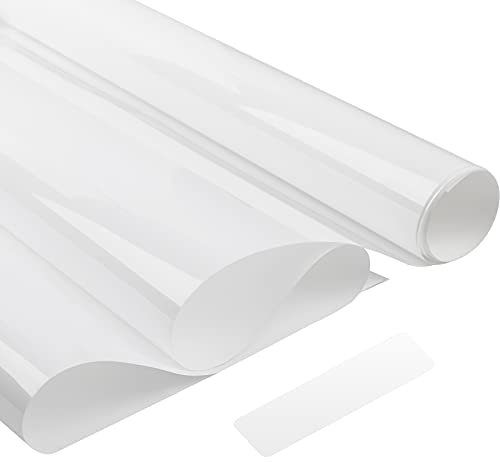 AIEX 40x200cm 100% White Light Blocking Window Film with Plastic Scraper No Residue and Easy to Remove Blackout Window Cover for Room Privacy Day Sleep UV Resistance