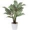 Kunstpflanze Calathea Ornata 63CM Kunstpflanze Groß im Topf Deko für drinnen und draußen, Moderne Dekoration, Dekoration Badezimmer Wohnzimmer Schlafzimmer Balkon