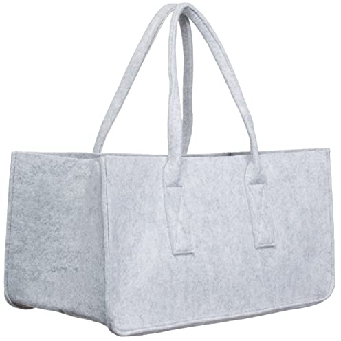 Brandsseller Praktische Filz Einkaufstasche ca. 50 x 25 x 25 cm Shoppingbag Freizeittasche Aufbewahrungsbehälter