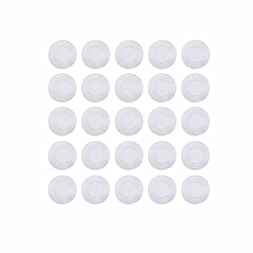 YSJJZRL Lot de 25 pare-chocs de table en verre transparent, matériau souple, pour contrôler les pare-chocs en plastique pour dessus de table en verre, coussinets en caoutchouc, ventouse pour dessus de
