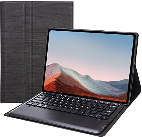 Bueuwe Wireless Keyboard Case for Microsoft Surface Pro 7/6/5/4 12.3 inch Tablet, Black