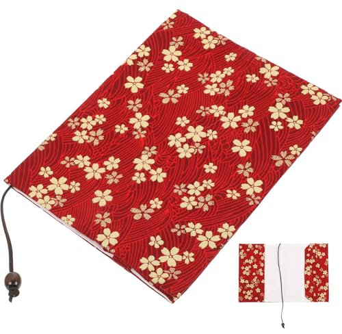 Operitacx Copertina per Libro Floreale Formato A5, Piccola Copertina in Tela per Libri con Copertina Morbida e Rigida, in Tessuto Lavabile Formato