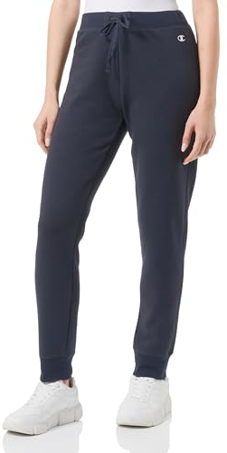Champion Legacy Legacy Basics W - Light Powerblend Fleece Rib Cuff Pantaloni da Tuta, Blu Marino, Donna FW23