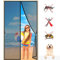 Fenster Fliegengitter 150x235 cm Fliegennetz Insektenschutz mit Klettverschluss & Eingenähten Gewichten Kinderleichte Klebemontage ​Ohne Bohren, 993 Größe Anthrazit