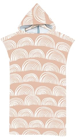 LOMTRATS Quick-drying Surf Poncho, Changing Towel, Bathrobe, Sports Towels for Swimmers,Hoodie for Adults,Swimming,Beach,Surfing,Diving,Bathing（Adult-M）