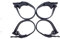 Motorrad Scheinwerfer Maske Gummi Kopf Licht Halterung Befestigungs Streifen for EXC XCW FE TE TX GASGAS ECF 125 250 450