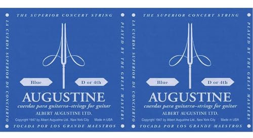 Augustine Corde Seule pour Guitare Classique Ré (4eme corde) Filé (Lot de 2)