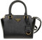 Prada Damen Schwarz Saffiano Leder Schultertasche 1BA409