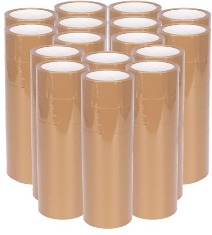 verpacking PP-Klebeband 50 mm x 66 m Braun [Ausführung, Farbe & Stückzahl wählbar] Standard abrollend Packband 96 Rollen