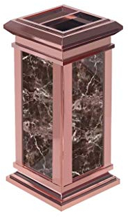 Cendrier sur pied 12L cendrier inox cendrier extérieur intérieur poubelle Imitation marbre poubelle/O of you