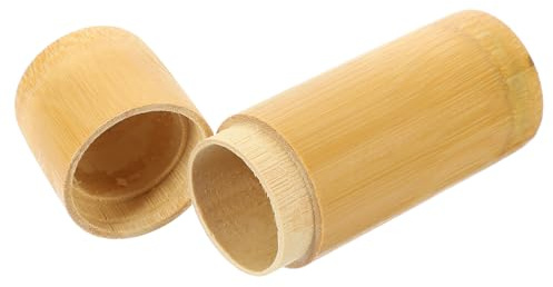 Mobestech Match Design Practical Chic Can Classic Container Storage Bamboo Multifunctional Jar Green for Home and Tabletop Use