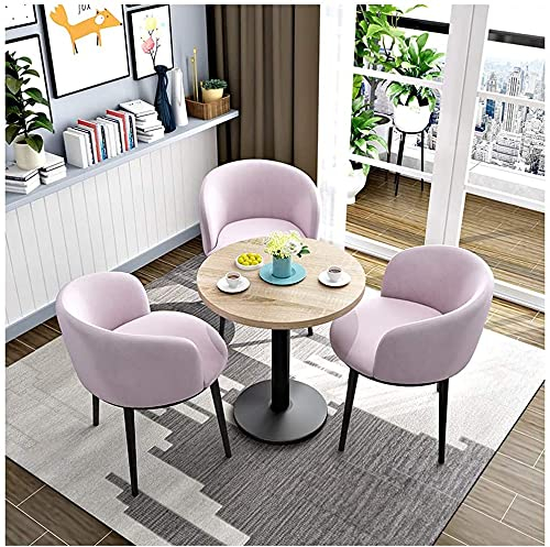 Esstisch-Set, Tisch- und Stühle-Set für Zuhause, Balkon, Wohnzimmer, Freizeit, Tisch und Stühle, Café, Teeladen, Schönheitssalons, Kino, Hotel, Schlafzimmer, Flur, Bäckerei (Farbe: Hellblau) (Aprikos