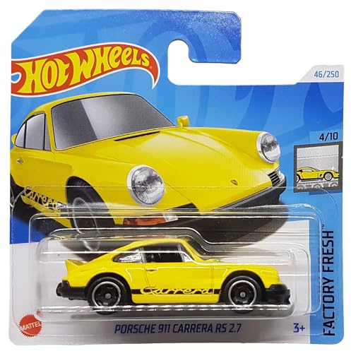 Hot Wheels - Porsche 911 Carrera RS 2.7 - Factory Fresh 4/10 - HTC49 - Short Card - gelb - Mattel 2024