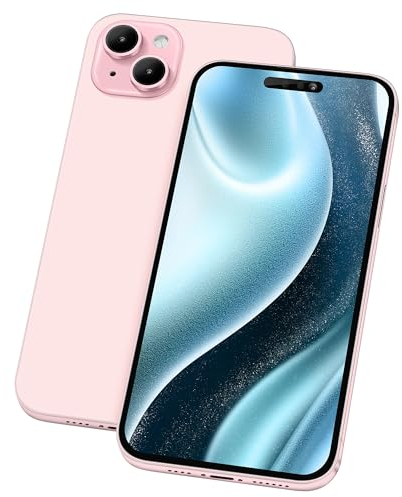 Perusha Gefälschte Telefon Modell [Ohne Logo] Dummy-Display Nicht funktionierende Replik Telefon Spielzeug für 15 Plus/Pro/Pro max (Für 15 Plus Rosa Farbbildschirm)
