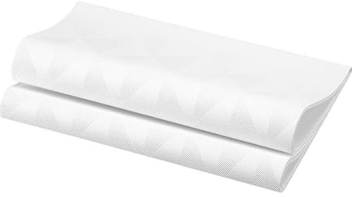 240 Duni Elegance®-Servietten Crystal 48 x 48 cm Weiß
