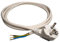 Stromkabel mit Aderendhülsen, Stecker 230V, 16A, 1,5 mm, IP20, Anschlussleitung mit Schuko Stecker, Anschlusskabel mit Stecker, Schutzkontakt-Zuleitung, Adapter-Kabel mit Aderendhülsen, Weiß (2 Meter)