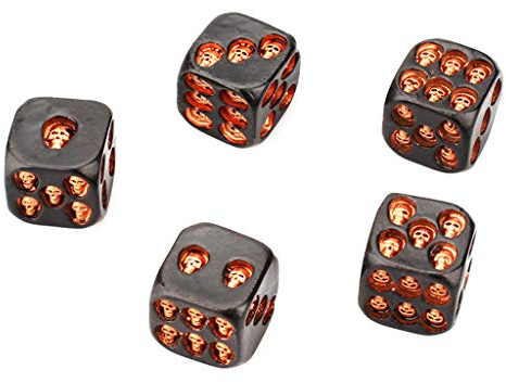 5 Stücke 0 7 Zoll Würfel Spiel Requisiten Lernspielzeug Für Kinder Original Goldene Silber Farbe Runde Ecke Digitale Würfel Kit Würfel Set D & D Harz