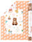 WERNNSAI Baby Geschenkpapier – 1 Rolle 43 cm x 10 m Kinder Geschenkpapier Wendbar Tierbabys Geschenkpapier Dekoration süßes Bären Geschenkpapier Neue Baby Fußabdrücke Babyparty Neugeborener Geburtstag