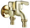 FQYEP Robinet Exterieur Jardin Double Sortie Laiton Double Interface Golden