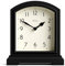 Jones Clocks® Tavern mantel clock | Modern arch top design | Black | Contemporary classic style for desk, table, shelf or bedside