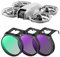 K&F Concept ND & CPL Filter Set Kompatibel mit DJI NEO, 3er-Pack CPL, ND8, ND16 Polarizer Neutral Density Drone Lens Filter, Multi-Coated HD Optical Glass Blendreduzierung und Lichtkontrolle